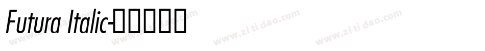 Futura Italic字体转换